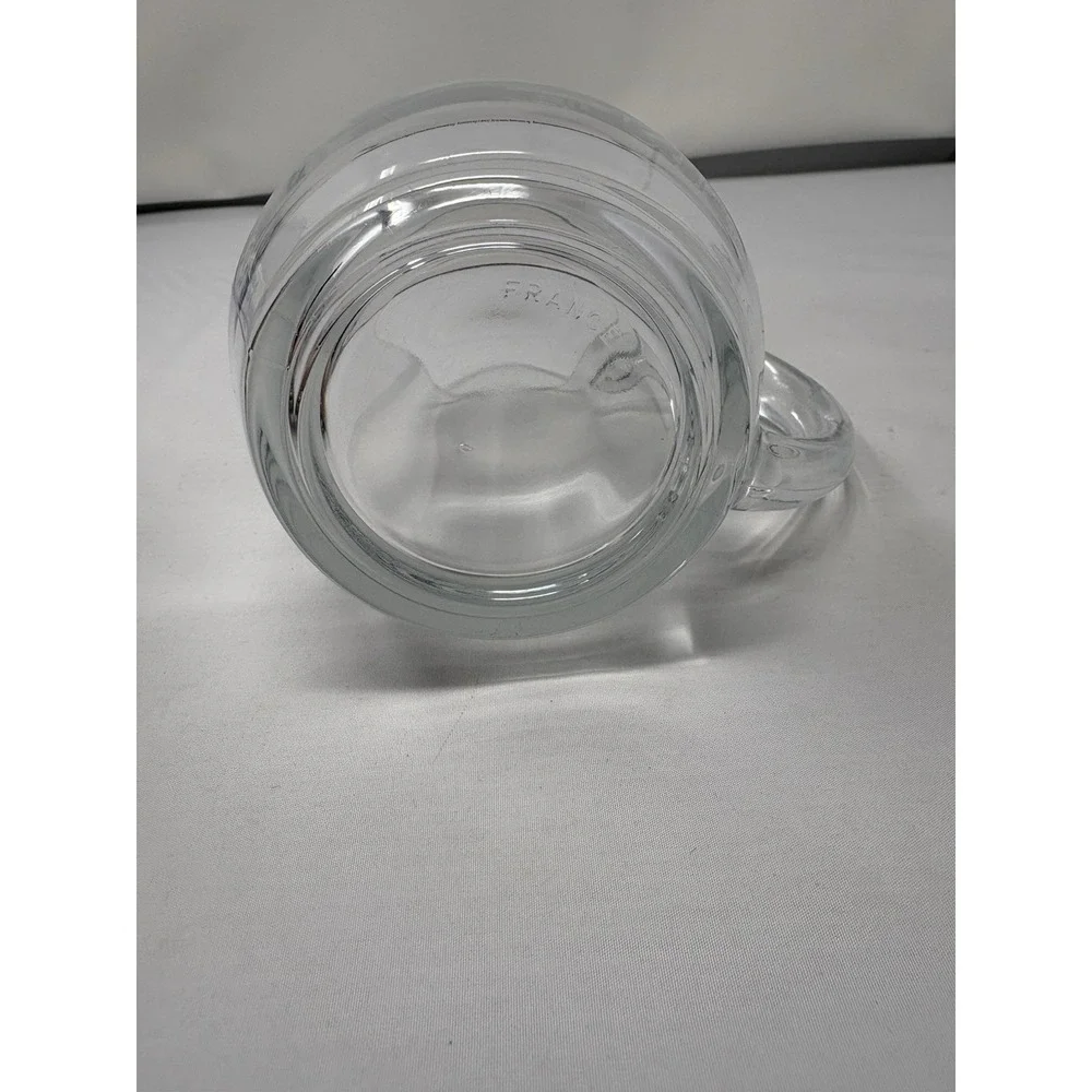 1991 Joe Camel Cigerettes Luminarc Clear Glass 16 oz Mug Etched Billiards Pool